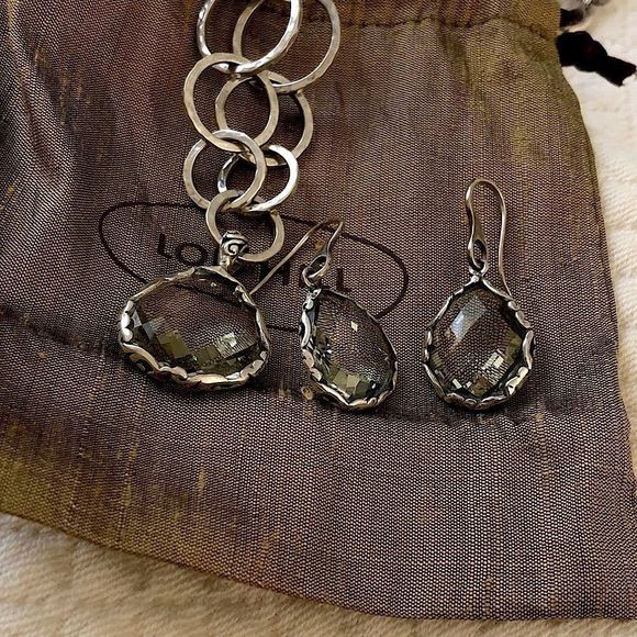 LOIS HILL Green Amethyst Necklace&Earrings ARTISAN Green Amethyst Ring&Bracelet - Picture 5 of 16